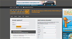 Desktop Screenshot of exportanmeldung.de